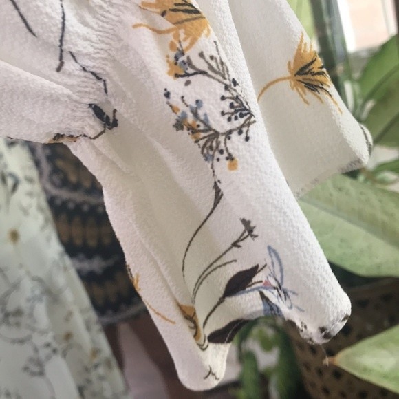 Asos Brand Autumn Floral Asymmetrical Midi Dress - Picture 8 of 9